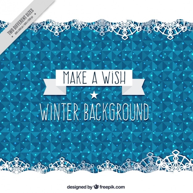 Gratis vector abstract winter achtergrond met bericht