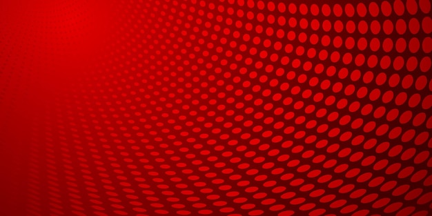 Abstracte achtergrond gemaakt van halftoonpunten in rode kleuren