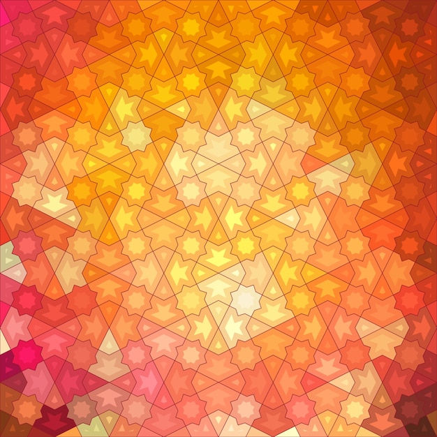 Abstracte achtergrond, geometrisch ontwerp, vectorillustratie. Geometrische tesselatie van gekleurd oppervlak. Stained glass window style. Abstracte kleur vervagen.