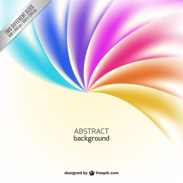 Gratis vector abstracte achtergrond in de regenboog tonen