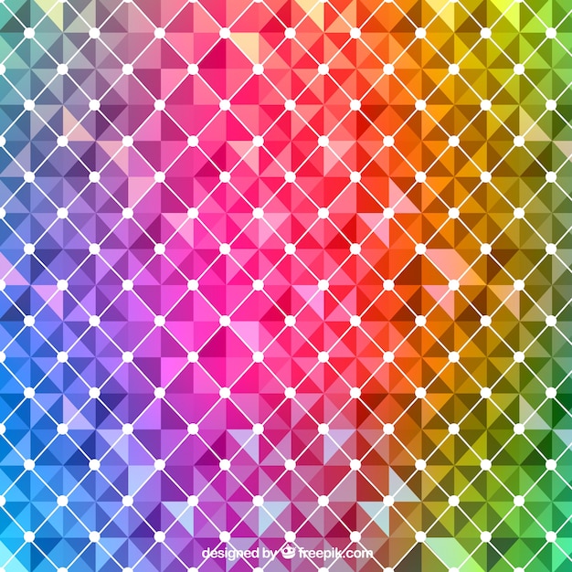 Gratis vector abstracte achtergrond in regenboogkleuren