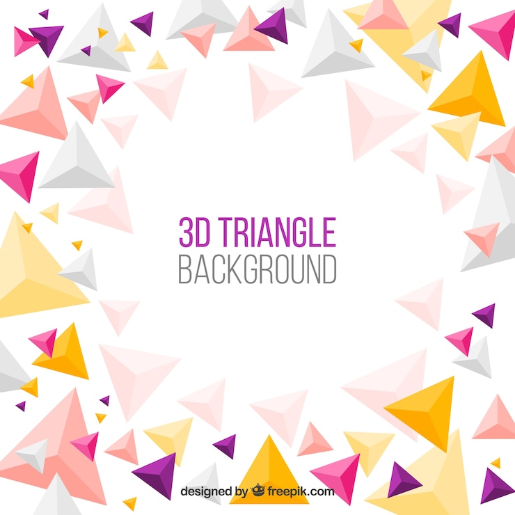 Gratis Vector abstracte achtergrond met driehoekige vormen
