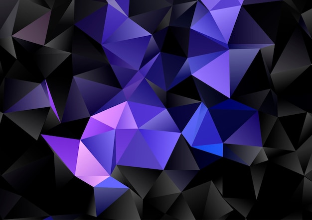 Abstracte achtergrond met een donker geometrisch laag poly-ontwerp