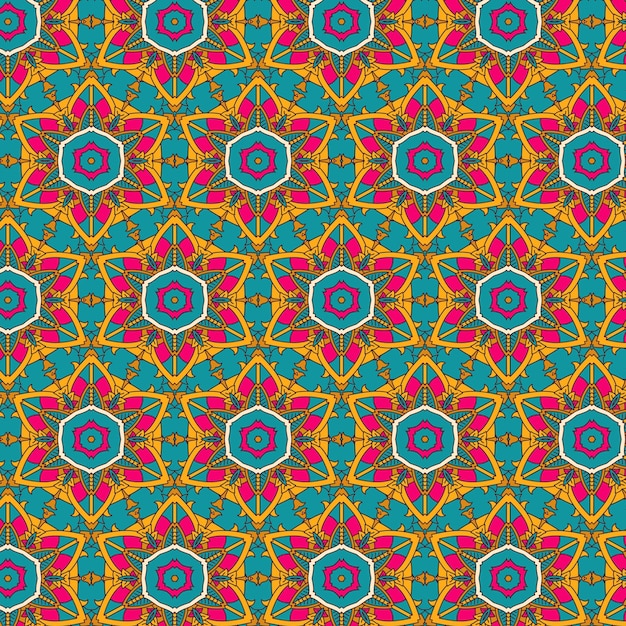 Abstracte achtergrond met een kleurrijk mandala-patroon