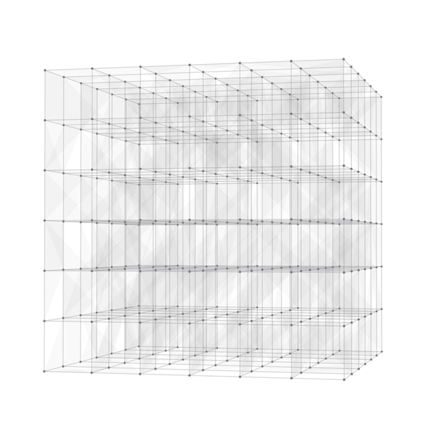 Abstracte achtergrond met een laag poly-kubusontwerp