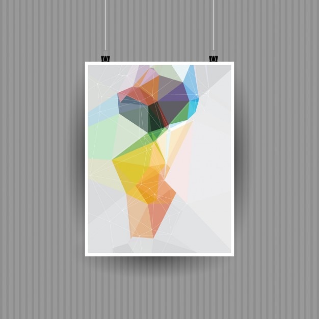 Gratis vector abstracte achtergrond met een laag poly ontwerp