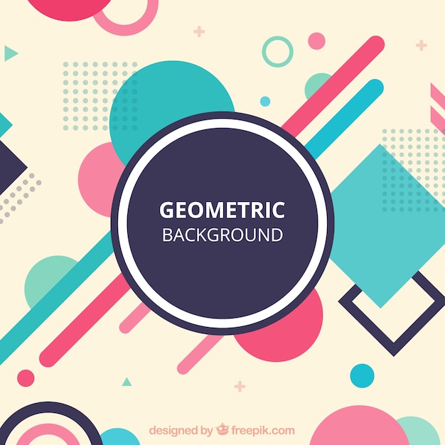 Abstracte achtergrond met geometrische vormen