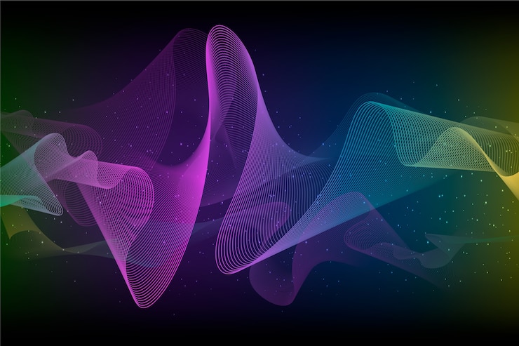 Gratis Vector abstracte achtergrond met golvende kleurrijke vorm