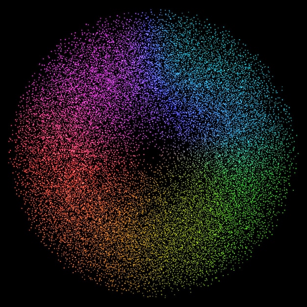 Gratis vector abstracte achtergrond met ontwerp met spectrum gekleurde stippen