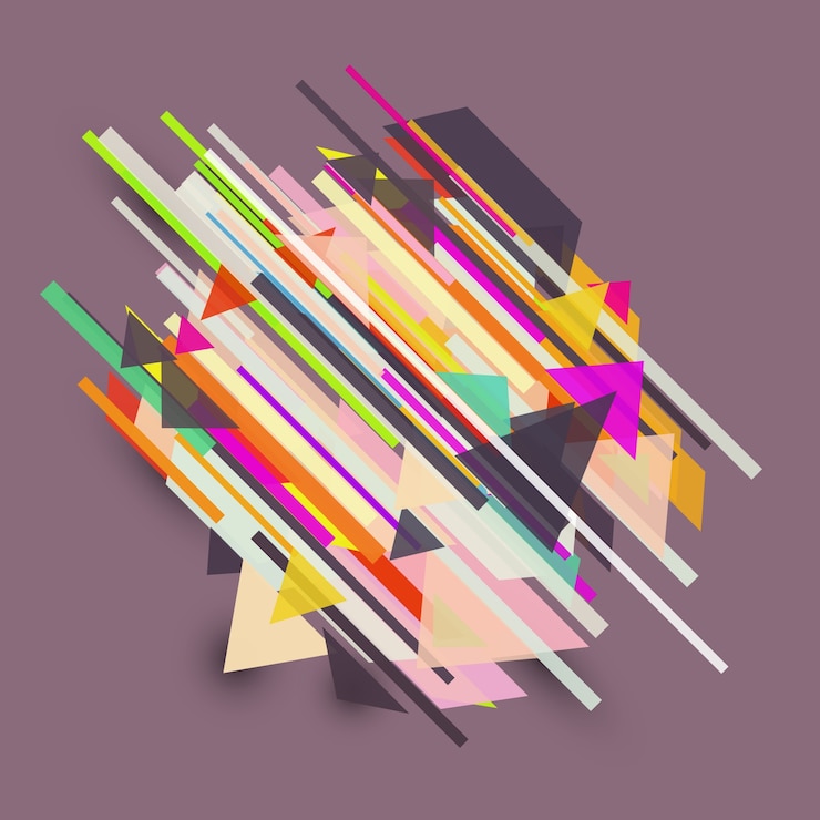 Gratis Vector abstracte achtergrond met retro gestileerd ontwerp