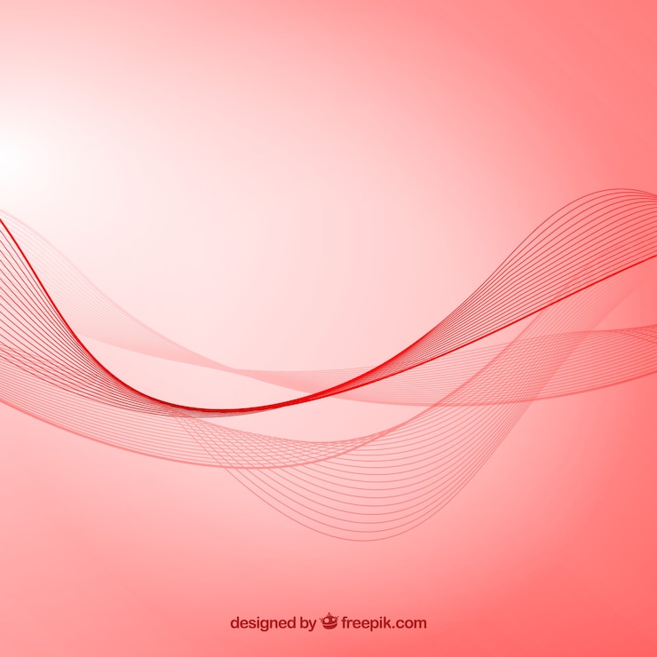 Gratis Vector abstracte achtergrond met rode golven