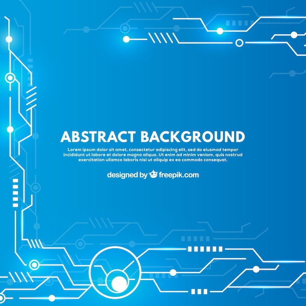 Abstracte achtergrond met technologische schakelingen