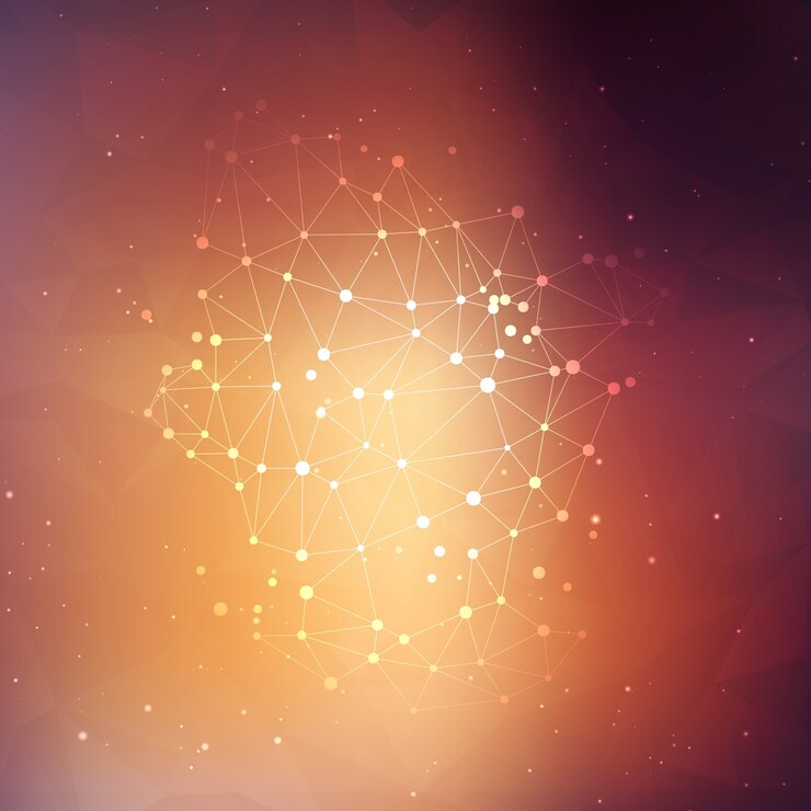 Gratis Vector abstracte achtergrond met verbindende punten en lijnen