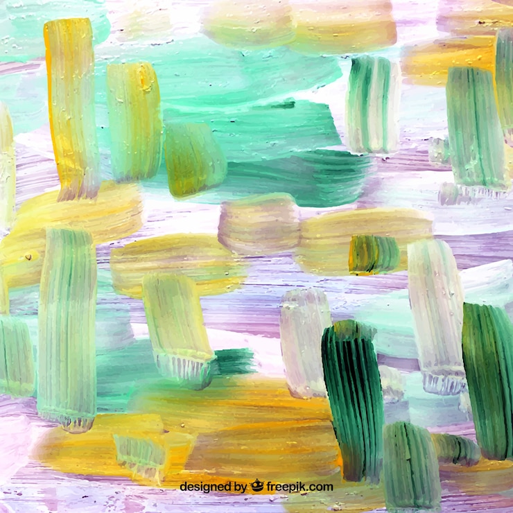 Gratis Vector abstracte achtergrond met verf penseelstreken