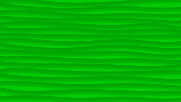 Abstracte achtergrond van golvende lijnen met schaduwen in groene kleuren Premium Vector