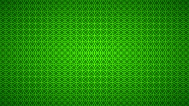 Abstracte achtergrond van met elkaar verweven cirkels in groene kleuren.