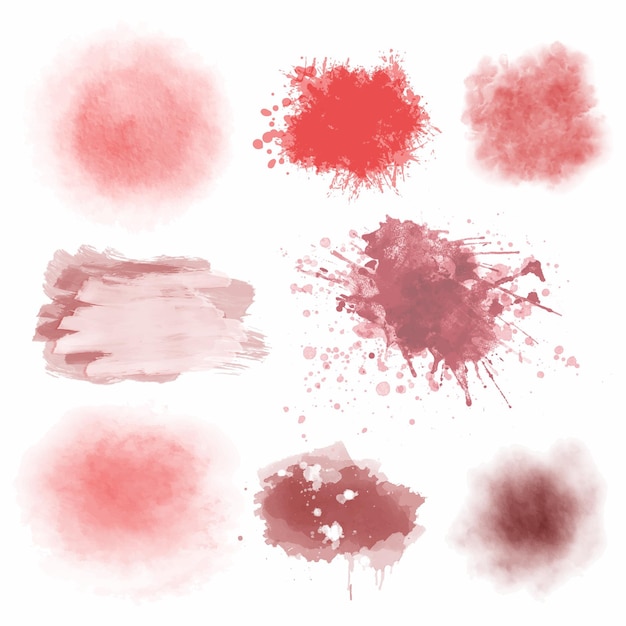 Gratis vector abstracte aquarel roze strepen