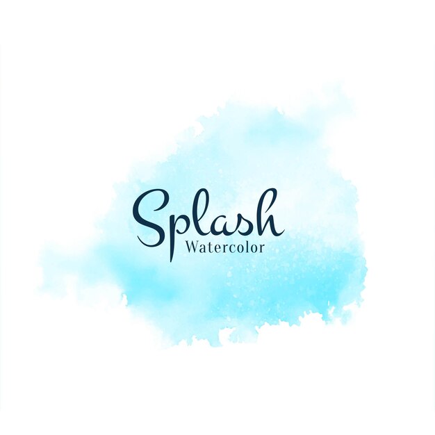 Abstracte aquarel splash ontwerp vector