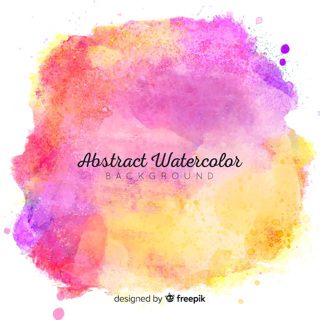 Gratis vector abstracte aquarel vlekken achtergrond