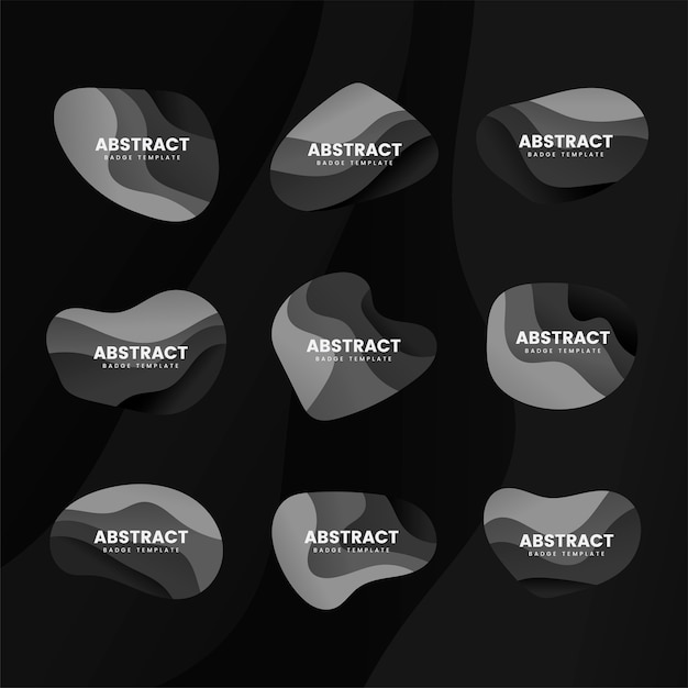 Abstracte badge ontwerp vector set