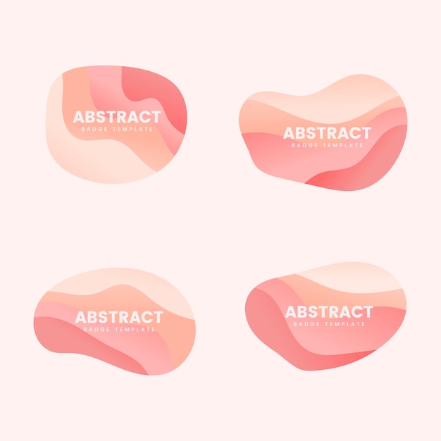 Abstracte badge ontwerp vector set