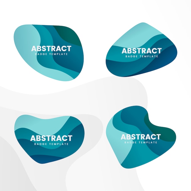 Abstracte badge ontwerp vector set