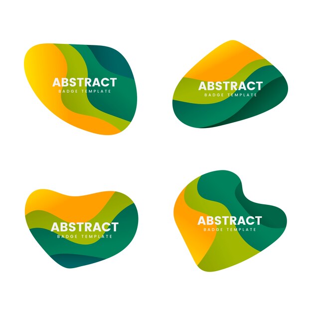 Abstracte badge ontwerp vector set