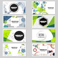 Gratis vector abstracte banner collectie