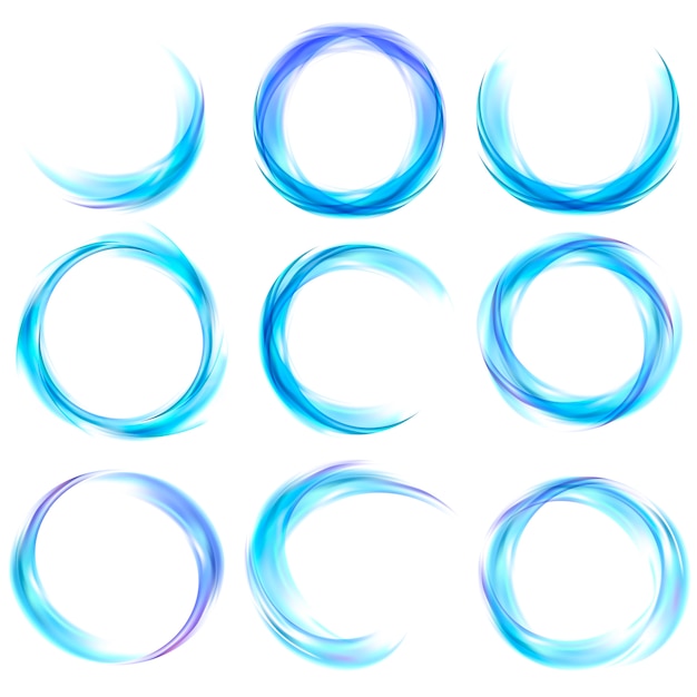 Gratis vector abstracte banner die in blauw wordt geplaatst
