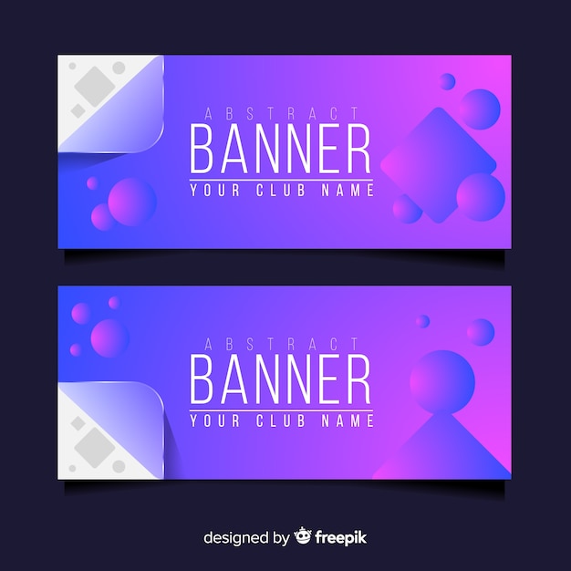 Gratis vector abstracte banner