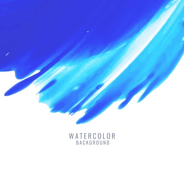 Abstracte blauwe aquarel ontwerp achtergrond