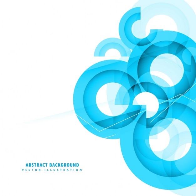 Gratis Vector abstracte blauwe cirkels achtergrond ontwerp