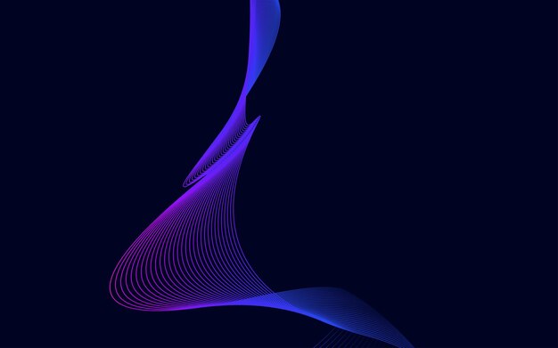 Abstracte blauwe kleur technologie lijn golf achtergrond