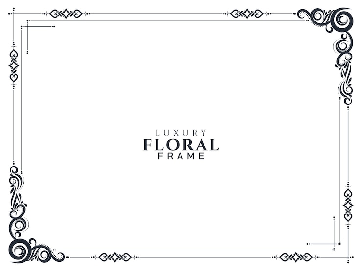 Gratis Vector abstracte bloemenframe achtergrond