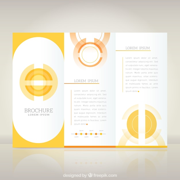 Gratis vector abstracte brochure sjabloon