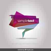 Gratis vector abstracte bubble speech