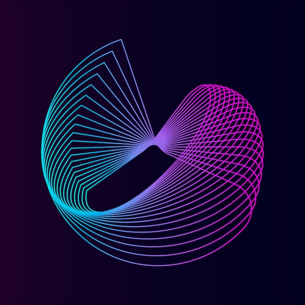 Abstracte cirkel geometrische elementvector