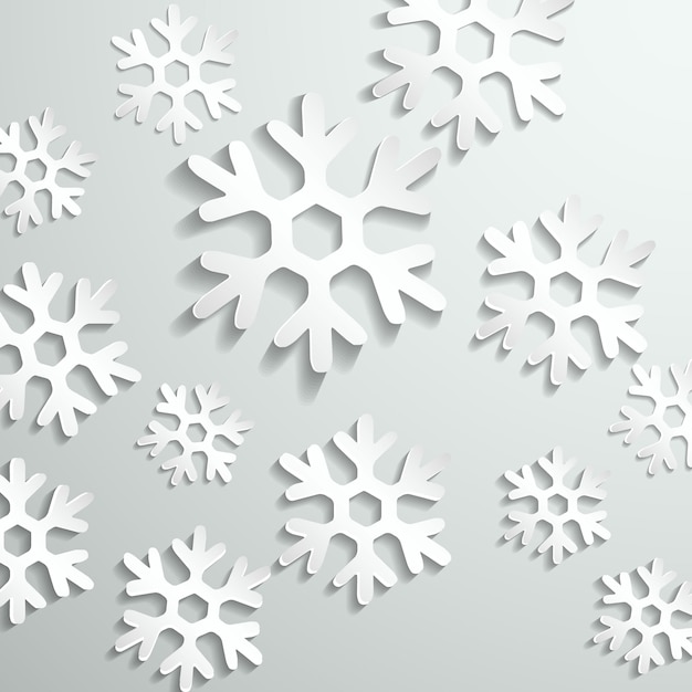 Gratis vector abstracte document sneeuwvlok achtergrond