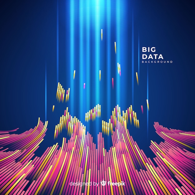 Abstracte en glanzende big data-achtergrond