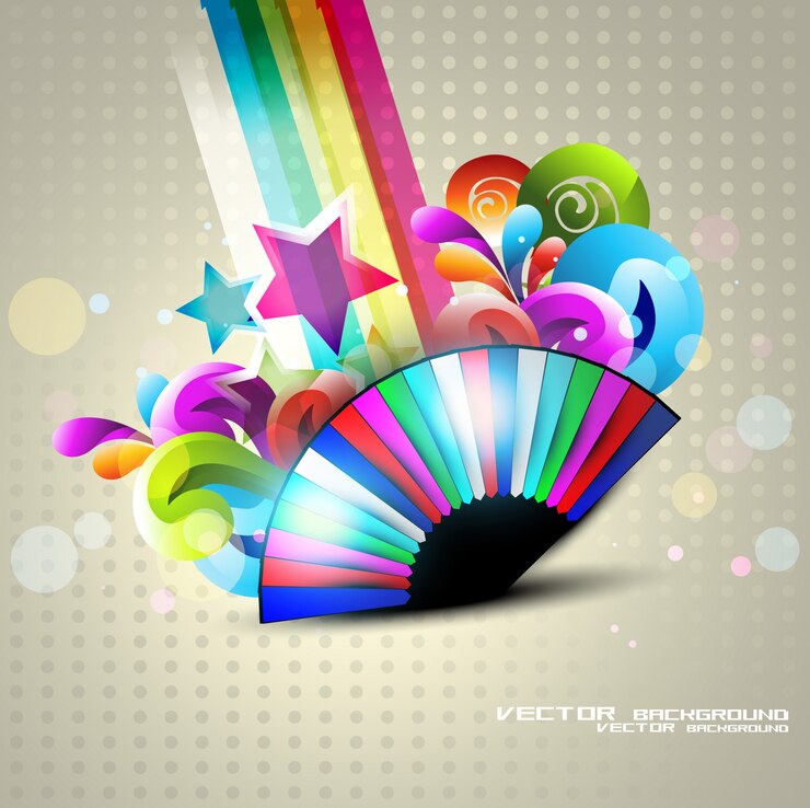 Gratis Vector abstracte eps10 kleurrijke achtergrond ontwerp