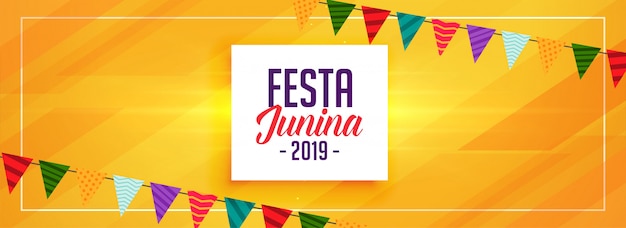 Abstracte festa junina gele viering