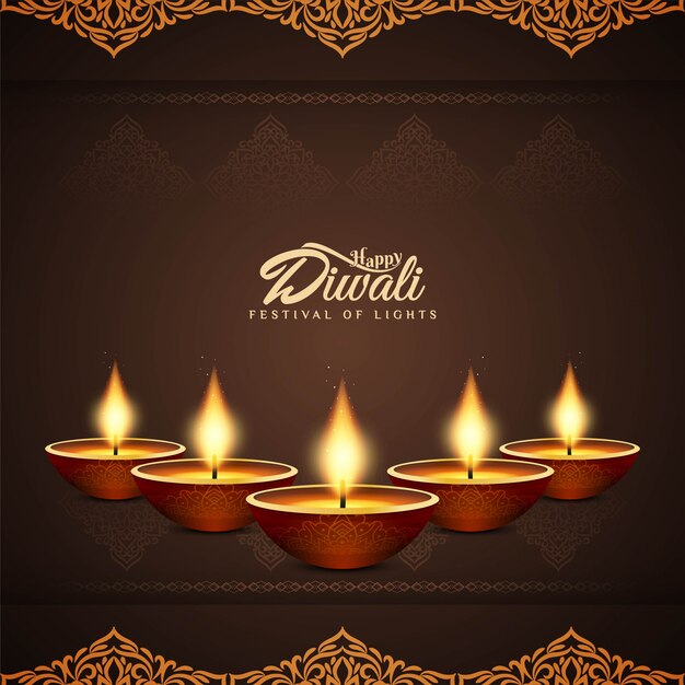 Abstracte gelukkige Diwali-festivalviering