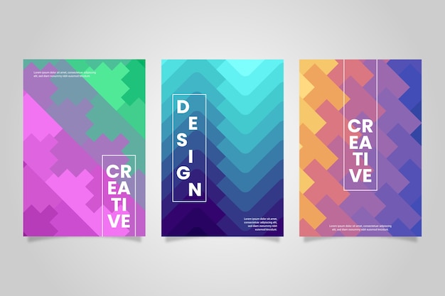 Gratis vector abstracte geometrische cover set