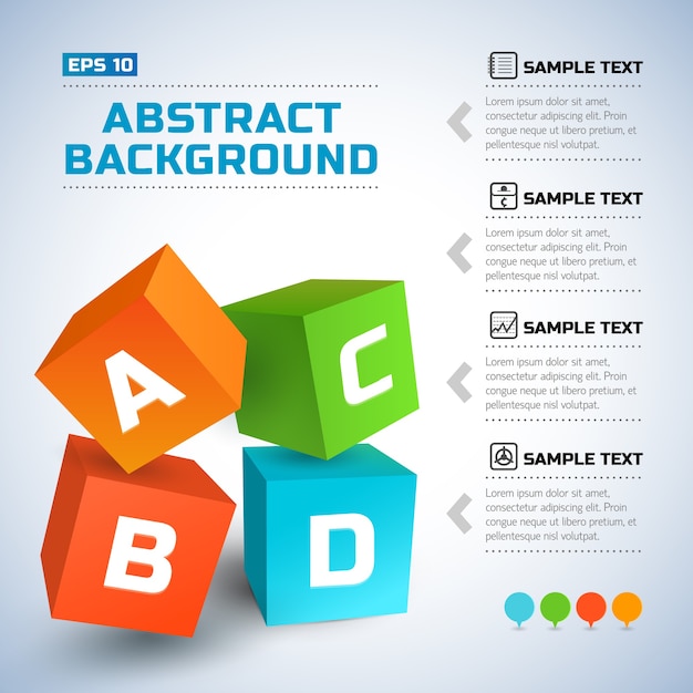 Abstracte geometrische infographics