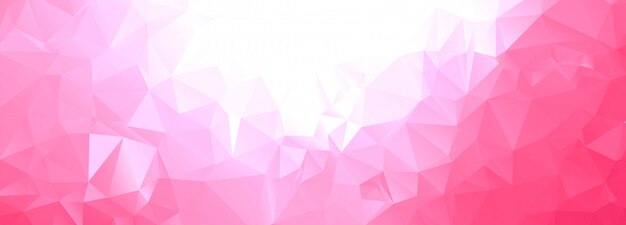 Abstracte geometrische veelhoekige banner