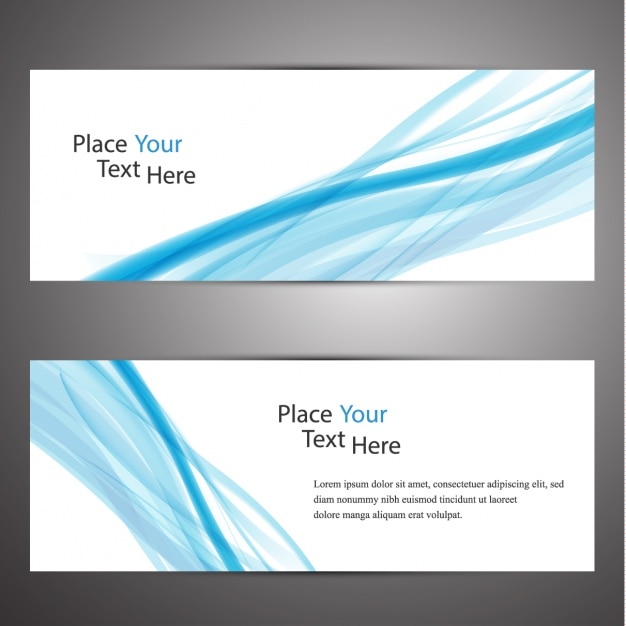 Gratis vector abstracte geplaatste banners