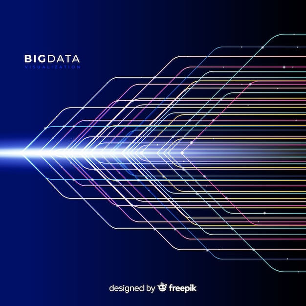 Abstracte glanzende big data-achtergrond