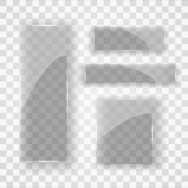 Gratis Vector abstracte glas geplaatste frames