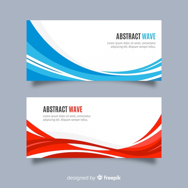 Abstracte golfbanners