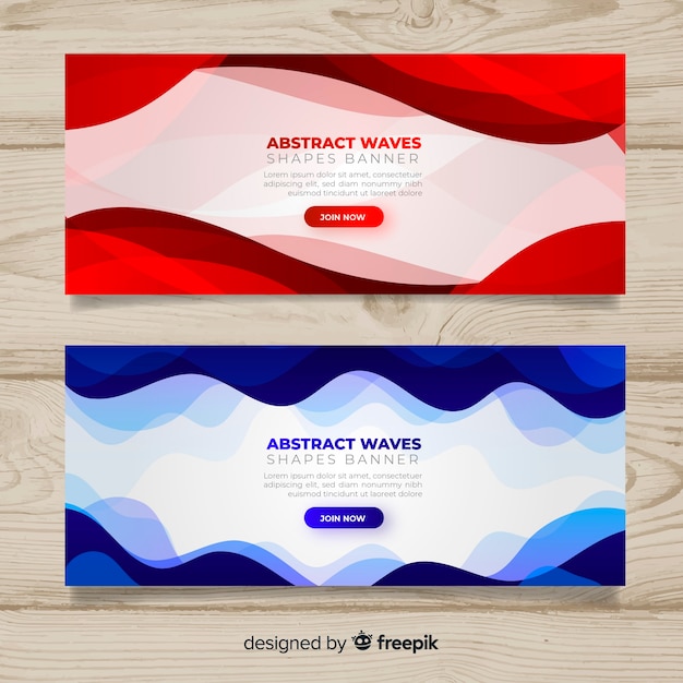 Gratis vector abstracte golfbanners